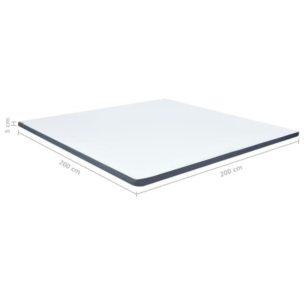 vidaXL topmadras til seng med boxmadras 200x200x5 cm