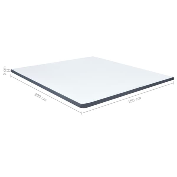 vidaXL topmadras til seng med boxmadras 200x180x5 cm