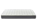 Miniatyrbillede 6 af 9: Madras Hvid Grå Memory Skum og Polyester 160 x 200 cm 2 Personers Enkelt Skummadras til Seng Ryg Ortopædisk Topmadras Bambusbetræk Medium Fast