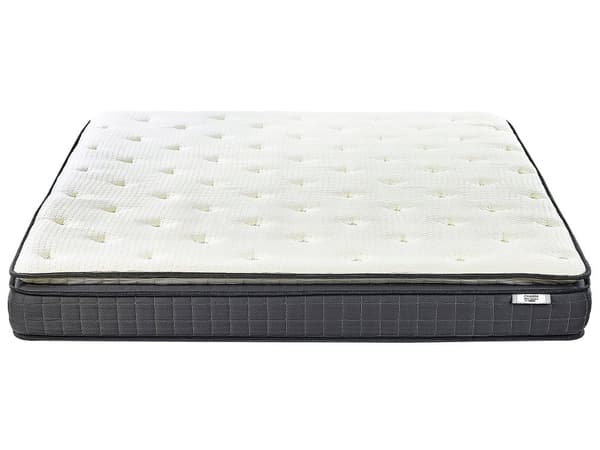 Memory Foam Madrass Vit Dubbelsäng 180 x 200 cm Bambu Skydd Fast