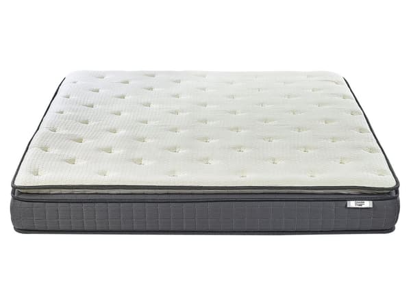Memory Foam Madrass Vit Dubbelsäng 160 x 200 cm Bambu Skydd Medium Fast