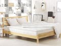 Miniatyrbillede 4 af 11: Springmadras Beige Bambusstof Memoryskum Pocketfjedre 140 x 200 cm Halvanden Mands Seng Topmadras Super King Size Medium Hård