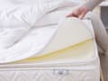Miniatyrbillede 5 af 11: Springmadras Beige Bambusstof Memoryskum Pocketfjedre 140 x 200 cm Halvanden Mands Seng Topmadras Super King Size Medium Hård