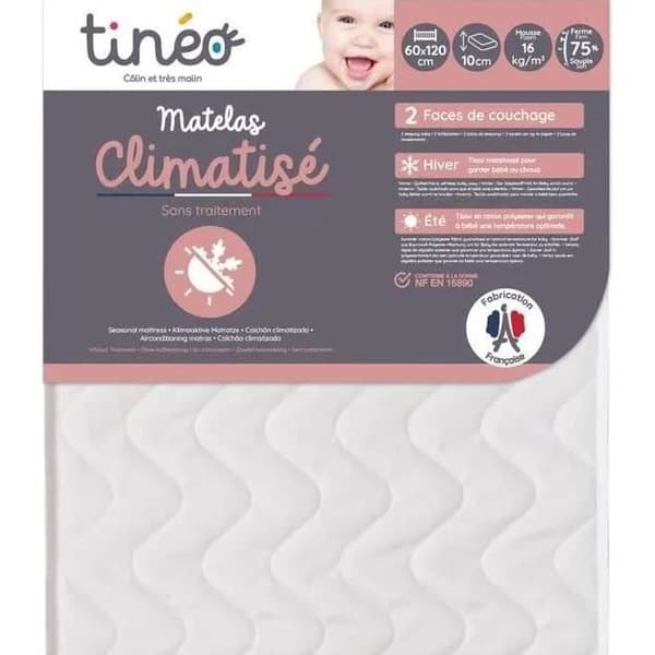 TINEO Luftkonditionerad madrass 60x120 cm