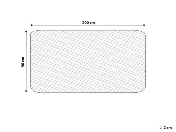 Madrasbeskytter hvid Bomuld Japara 90 x 200 cm Quiltet Topmadras