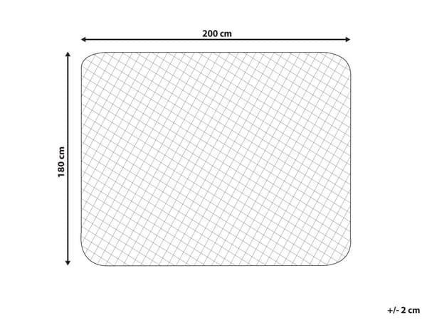 Madrasbeskytter Hvid Bomuld Japara 180 x 200 cm Quiltet Topmadras
