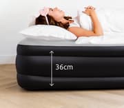 BluMill Selvopblæsende Luftmadras - Airbed - 2-personers - Indbygget pumpe - 203x152x36 cm