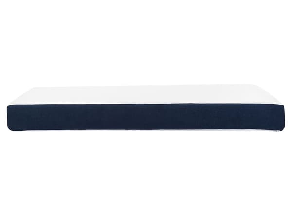 Dobbelt Skummadrass Hvit og Blå 160 x 200 cm Komfortabel Middels Fasthet