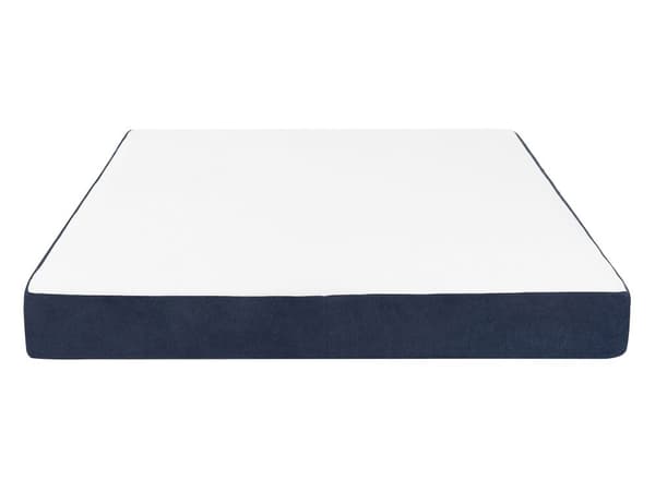 Dobbelt Skummadrass Hvit og Blå 140 x 200 cm Komfortabel Middels Fasthet