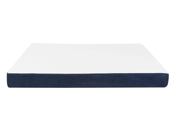 Dobbelt Skummadrass Hvit og Blå 140 x 200 cm Komfortabel Middels Fasthet