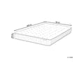 Miniatyrbilde 3 av 10: Fjærmadrass 80 x 200 cm med Latekslag Fast Hardhet