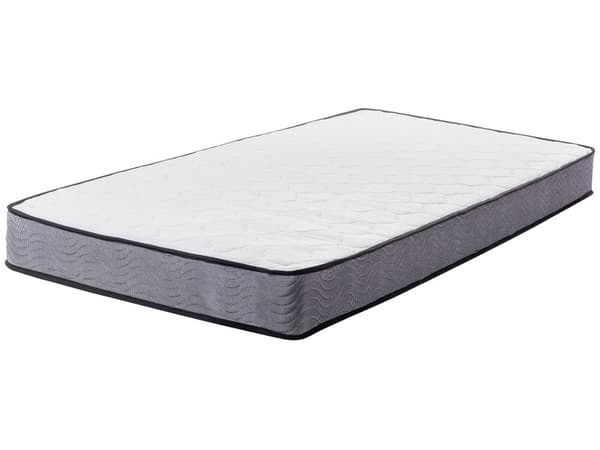 Hvit Stoffmadrass med Pocketfjærer 90 x 200 cm Fast