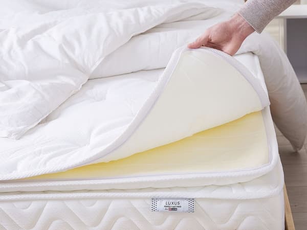 Springmadrass Beige Bambusstoff Memory Foam Pocket Springs 140 x 200 cm Halvannenmannsseng Toppmadrass Super King Size Medium Hard