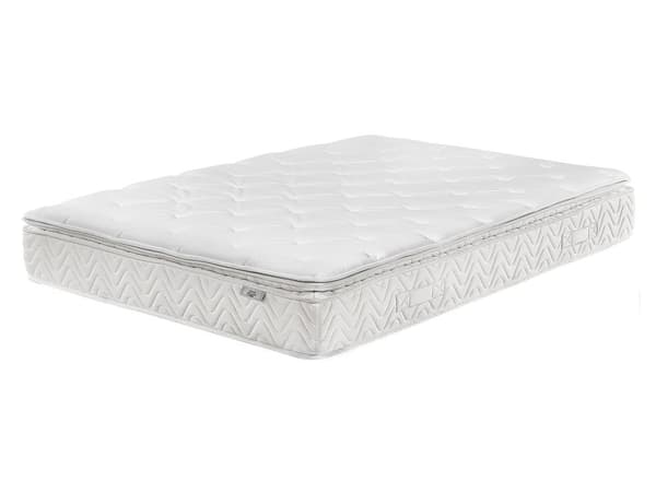 Springmadrass Beige Bambusstoff Memory Foam Pocket Springs 140 x 200 cm Halvannenmannsseng Toppmadrass Super King Size Medium Hard