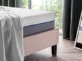 Miniatyrbilde 4 av 9: Madrass i hvitgrå polyester og minneskum 80 x 200 cm Skummadrass til barneseng med skumgummi til junior og tenåring i én størrelse