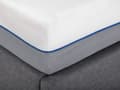 Miniatyrbilde 5 av 9: Madrass i hvitgrå polyester og minneskum 80 x 200 cm Skummadrass til barneseng med skumgummi til junior og tenåring i én størrelse