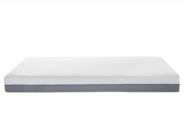 Madrass i hvitgrå polyester og minneskum 80 x 200 cm Skummadrass til barneseng med skumgummi til junior og tenåring i én størrelse