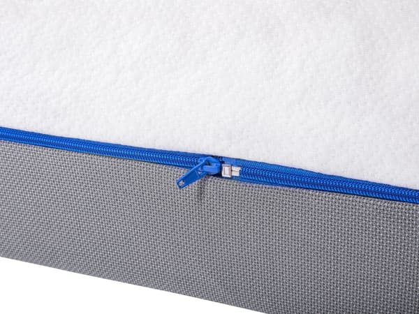 Madrass i hvitgrå polyester og minneskum 80 x 200 cm Skummadrass til barneseng med skumgummi til junior og tenåring i én størrelse