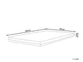 Miniatyrbilde 3 av 9: Madrass Hvit Grå Polyester og Memory Foam 180 x 200 cm Dobbeltseng Skummadrass for Tenåring Voksen Kroppstilpasset Skumgummi Hardt Soverom