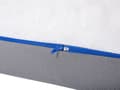 Miniatyrbilde 9 av 9: Madrass Hvit Grå Polyester og Memory Foam 180 x 200 cm Dobbeltseng Skummadrass for Tenåring Voksen Kroppstilpasset Skumgummi Hardt Soverom