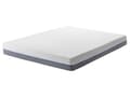 Miniatyrbilde 1 av 9: Madrass Hvit Grå Polyester og Memory Foam 160 x 200 cm Dobbeltseng Skummadrass for Tenåring Voksen Kroppstilpasset Skumgummi Hardt Soverom