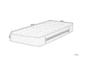 Miniatyrbilde 3 av 11: Fjærmadrass Hvit Polyester 90 x 200 cm Enkel Juniormadrass Pustende Luftkjølende Sirkulasjon Moderne Medium Barnemadrass Inspirasjon God Søvn