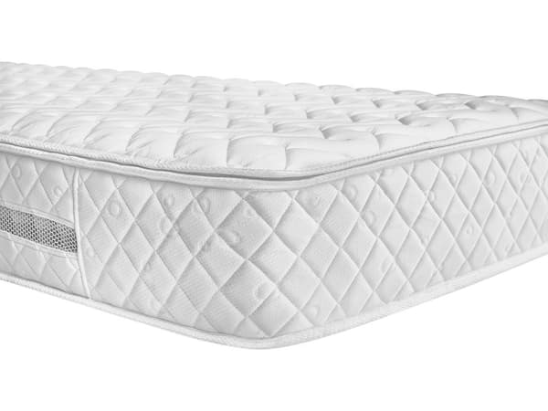 Fjærmadrass Hvit Polyester 90 x 200 cm Enkel Juniormadrass Pustende Luftkjølende Sirkulasjon Moderne Medium Barnemadrass Inspirasjon God Søvn
