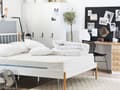Miniatyrbilde 2 av 10: Fjærmadrass Hvit Polyester 140 x 200 cm Enkel juniormadrass Pustende Luftkjølende Sirkulasjon Moderne Medium Barnemadrass Inspirasjon God Søvn