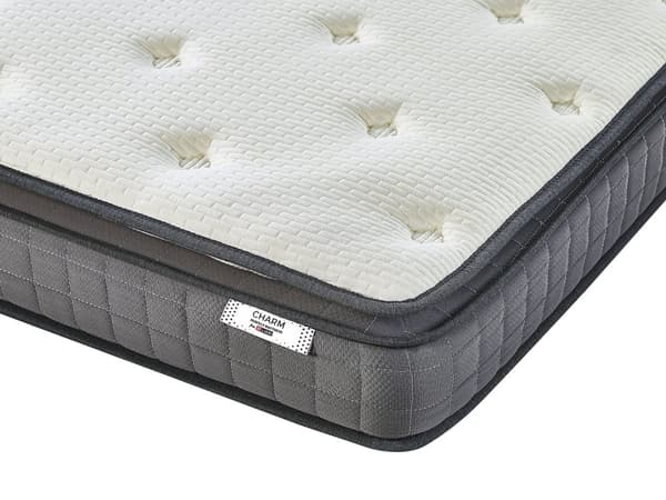 Skummadrass Hvit 160 x 200 cm Bambustrekk Medium Fast