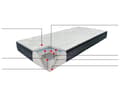 Miniatyrbilde 9 av 9: Skummadrass Hvit 160 x 200 cm Bambustrekk Medium Fast