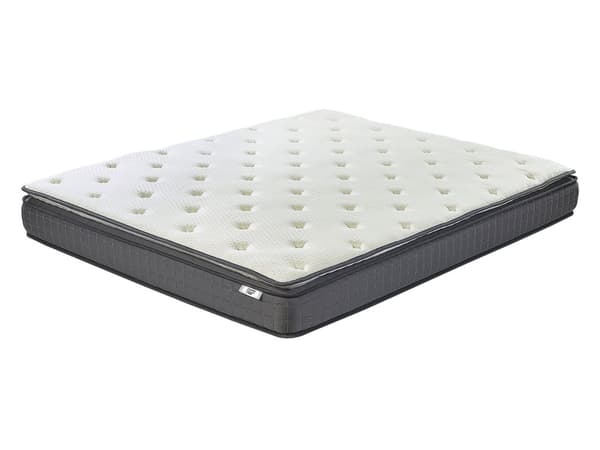 Skummadrass Hvit 140 x 200 cm Bambustrekk Medium Fasthet