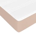 Miniatyrbillede 4 af 7: vidaXL springmadras m. pocketfjedre 90x190x20 cm kunstlæder cappuccino