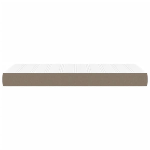 vidaXL Madrass med pocketfjær gråbrun 80x200x20 cm stoff