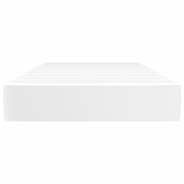 vidaXL Pocketresårmadrass vit 90x190x20 cm konstläder