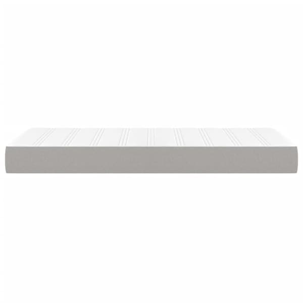 vidaXL Pocketresårmadrass ljusgrå 90x200x20 cm tyg