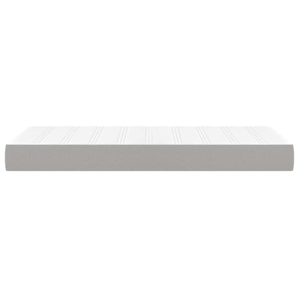 vidaXL Pocketresårmadrass ljusgrå 100x200x20 cm tyg