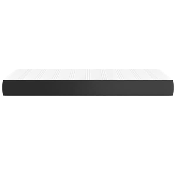 vidaXL Pocketresårmadrass svart 100x200x20 cm konstläder