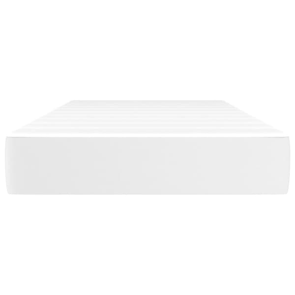 vidaXL Pocketresårmadrass vit 100x200x20 cm konstläder