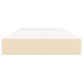 Miniatyrbillede 3 af 7: vidaXL springmadras med pocketfjedre 90x190x20 cm stof cremefarvet