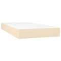 Miniatyrbillede 1 af 7: vidaXL springmadras med pocketfjedre 90x190x20 cm stof cremefarvet