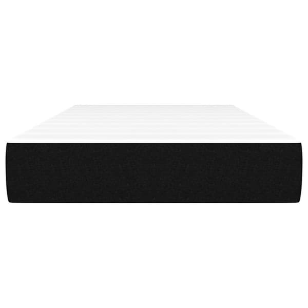 vidaXL springmadras med pocketfjedre 90x200x20 cm stof sort