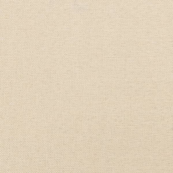 vidaXL springmadras med pocketfjedre 90x200x20 cm stof cremefarvet