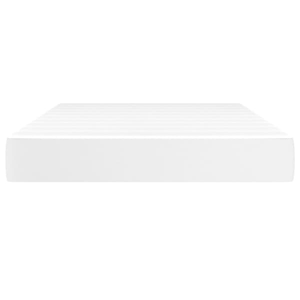 vidaXL Pocketresårmadrass vit 120x200x20 cm konstläder