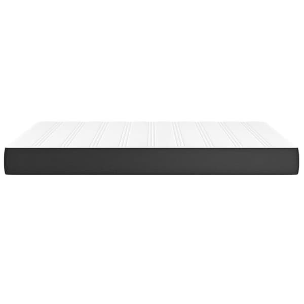 vidaXL Pocketresårmadrass svart 140x200x20 cm konstläder