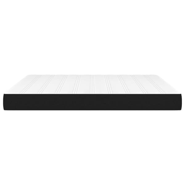vidaXL Pocketresårmadrass svart 160x200x20 cm tyg