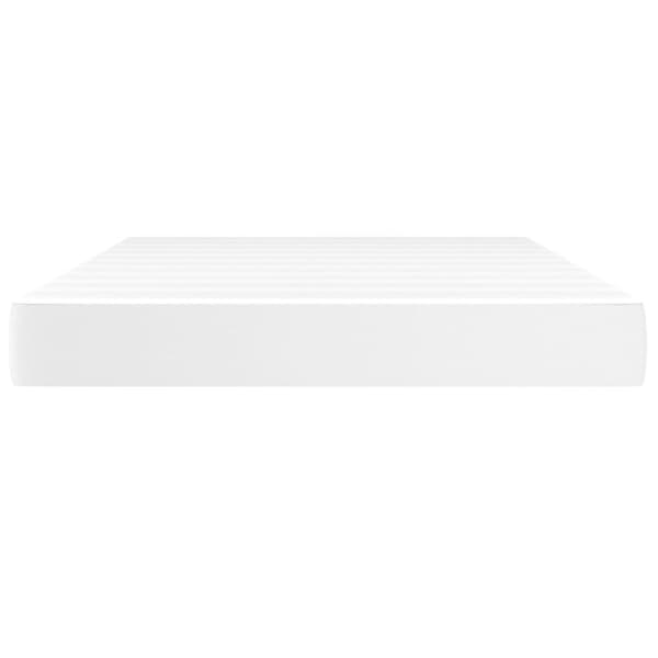vidaXL Pocketresårmadrass vit 140x200x20 cm konstläder