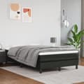 Miniatyrbillede 2 af 7: vidaXL springmadras med pocketfjedre 120x200x20 cm kunstlæder sort
