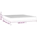 Miniatyrbillede 7 af 7: vidaXL springmadras med pocketfjedre 160x200x20 cm stof sort