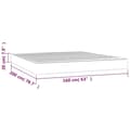 Miniatyrbillede 7 af 7: vidaXL springmadras med pocketfjedre 160x200x20 cm kunstlæder sort