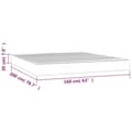 Miniatyrbillede 7 af 7: vidaXL springmadras med pocketfjedre 160x200x20 cm kunstlæder hvid